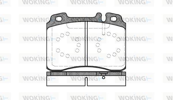 Woking P2793.20 - Brake Pad Set, disc brake autospares.lv