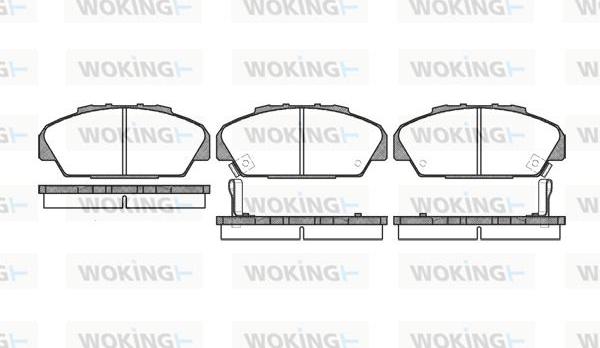 Woking P2713.02 - Brake Pad Set, disc brake autospares.lv