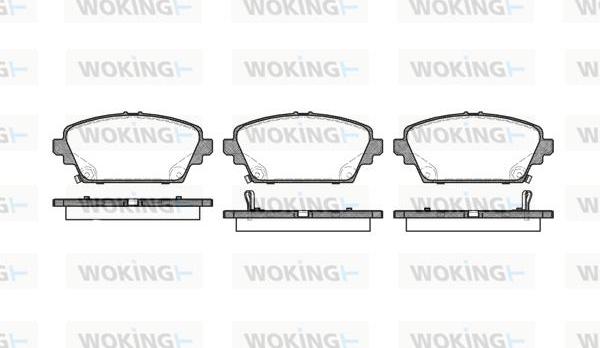 Woking P7943.02 - Brake Pad Set, disc brake autospares.lv