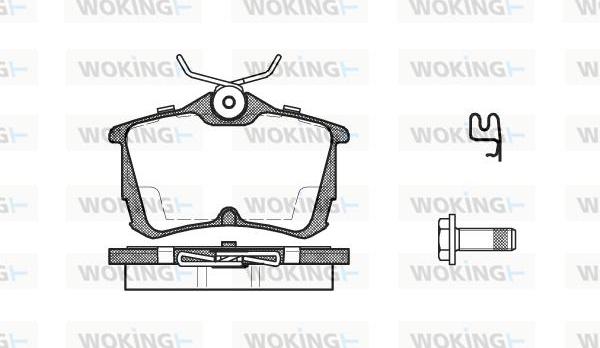 Woking P7953.02 - Brake Pad Set, disc brake autospares.lv