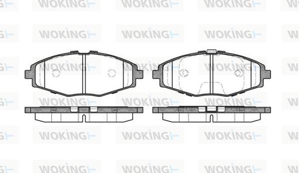 Woking P7963.00 - Brake Pad Set, disc brake autospares.lv