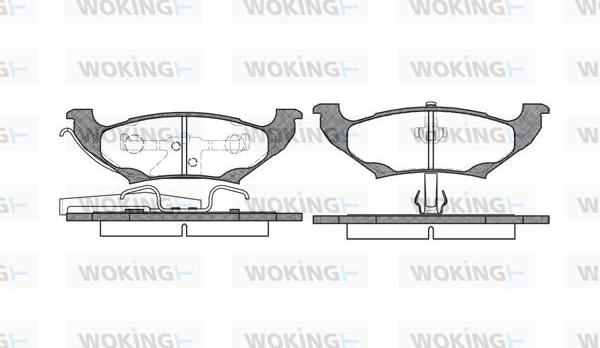 Woking P7903.10 - Brake Pad Set, disc brake autospares.lv