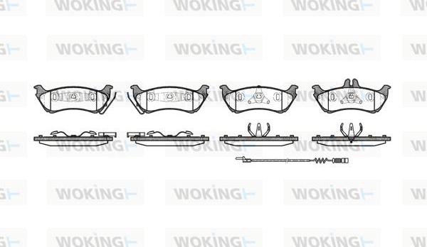 Woking P7983.11 - Brake Pad Set, disc brake autospares.lv