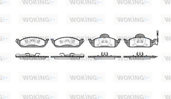 Woking P7973.01 - Brake Pad Set, disc brake autospares.lv