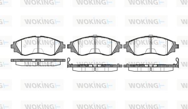 Woking P7453.12 - Brake Pad Set, disc brake autospares.lv