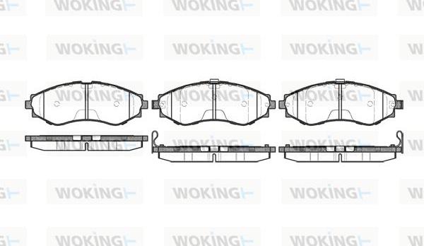 Woking P7453.32 - Brake Pad Set, disc brake autospares.lv