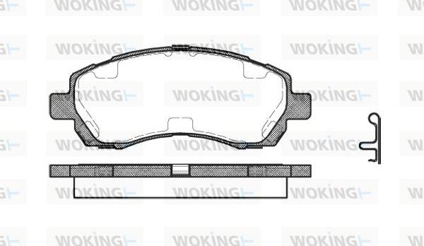 Woking P7473.02 - Brake Pad Set, disc brake autospares.lv