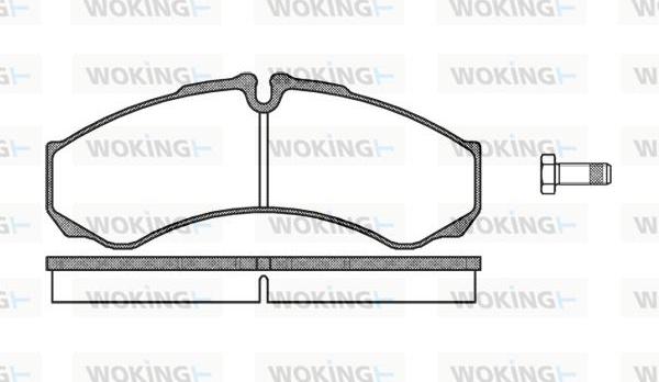 Woking P7513.10 - Brake Pad Set, disc brake autospares.lv