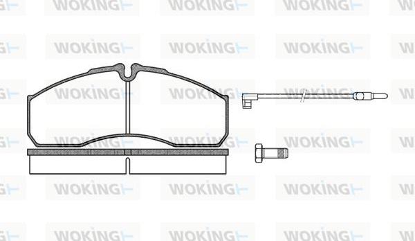Woking P7513.12 - Brake Pad Set, disc brake autospares.lv