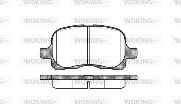 Woking P7523.00 - Brake Pad Set, disc brake autospares.lv