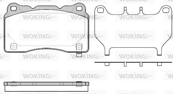 Woking P7663.64 - Brake Pad Set, disc brake autospares.lv