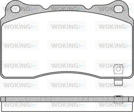 Woking P7663.04 - Brake Pad Set, disc brake autospares.lv