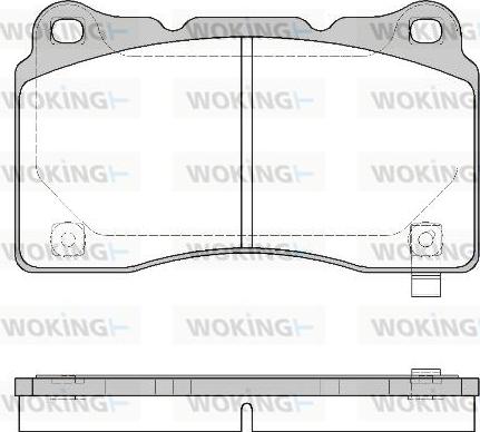 Woking P7663.24 - Brake Pad Set, disc brake autospares.lv