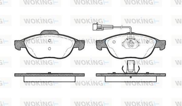 Woking P7603.02 - Brake Pad Set, disc brake autospares.lv