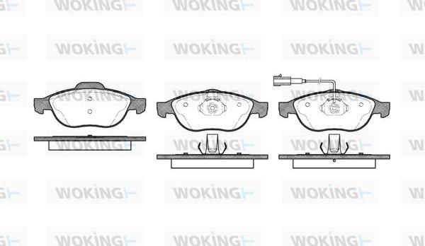 Woking P7603.11 - Brake Pad Set, disc brake autospares.lv