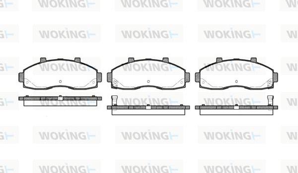 Woking P7623.02 - Brake Pad Set, disc brake autospares.lv