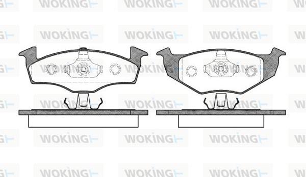 Woking P7093.00 - Brake Pad Set, disc brake autospares.lv