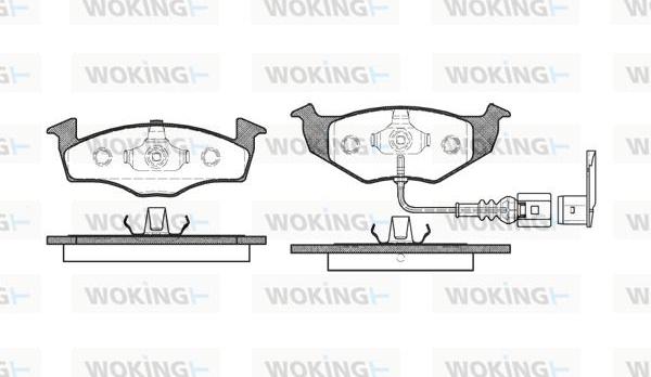 Woking P7093.11 - Brake Pad Set, disc brake autospares.lv