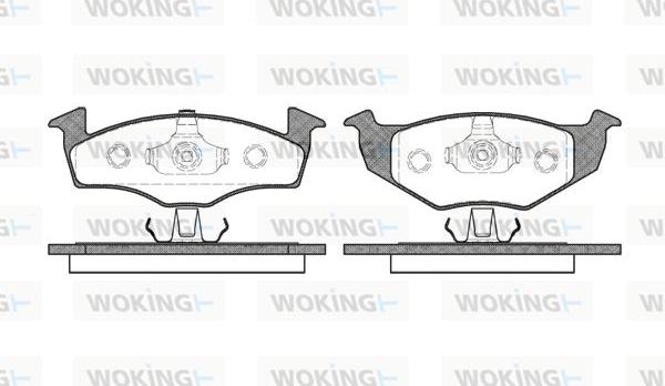 Woking P7093.20 - Brake Pad Set, disc brake autospares.lv