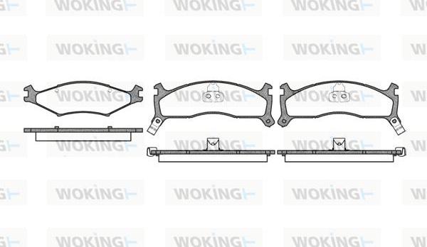 Woking P7003.02 - Brake Pad Set, disc brake autospares.lv