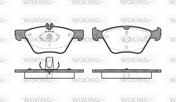 Woking P7013.00 - Brake Pad Set, disc brake autospares.lv