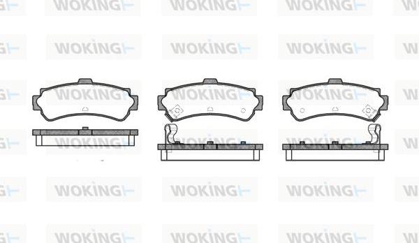 Woking P7073.02 - Brake Pad Set, disc brake autospares.lv