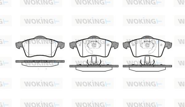 Woking P7183.00 - Brake Pad Set, disc brake autospares.lv