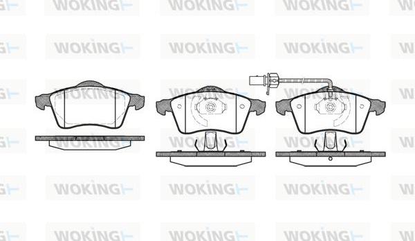 Woking P7183.01 - Brake Pad Set, disc brake autospares.lv