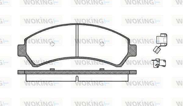 Woking P7883.00 - Brake Pad Set, disc brake autospares.lv