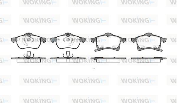 Woking P7833.02 - Brake Pad Set, disc brake autospares.lv
