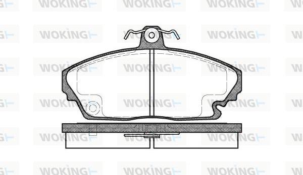 Woking 735300 - Brake Pad Set, disc brake autospares.lv
