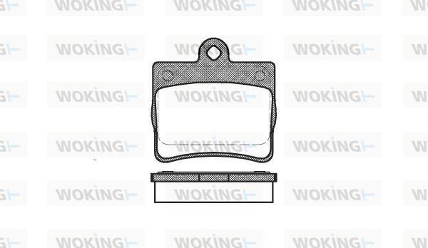 Woking P7303.00 - Brake Pad Set, disc brake autospares.lv