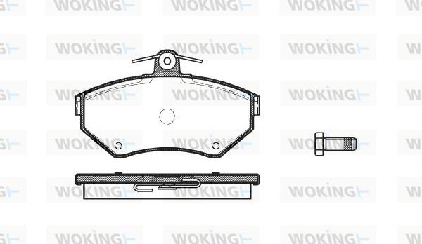 Woking P7313.00 - Brake Pad Set, disc brake autospares.lv