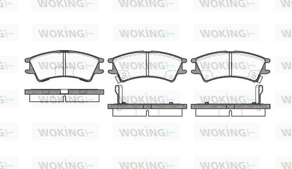 Woking P7753.02 - Brake Pad Set, disc brake autospares.lv