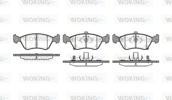 Woking P7763.02 - Brake Pad Set, disc brake autospares.lv