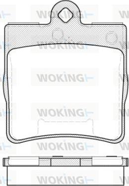 Woking P7783.10 - Brake Pad Set, disc brake autospares.lv