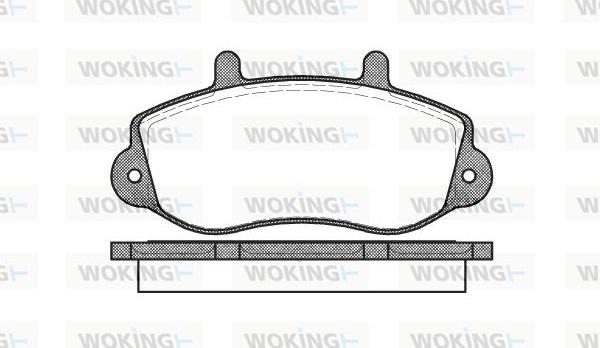 Woking P7773.00 - Brake Pad Set, disc brake autospares.lv
