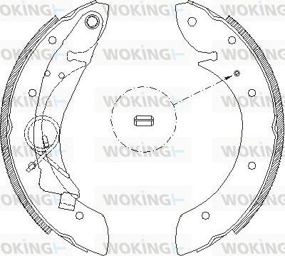 Woking Z4419.00 - Brake Shoe, Drum brakes autospares.lv