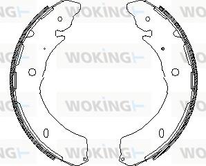 Woking Z4549.00 - Brake Shoe, Drum brakes autospares.lv