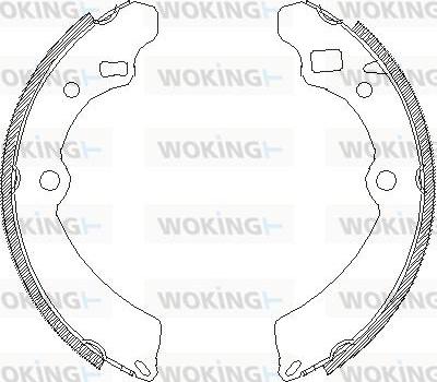 Woking Z4504.00 - Brake Shoe, Drum brakes autospares.lv