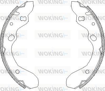 Woking Z4643.00 - Brake Shoe, Drum brakes autospares.lv