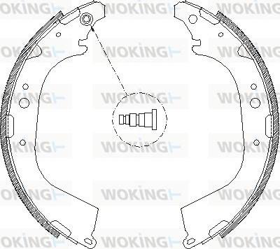 Woking Z4650.01 - Brake Shoe, Drum brakes autospares.lv