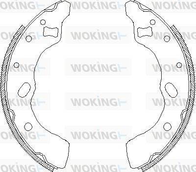 Woking Z4639.00 - Brake Shoe, Drum brakes autospares.lv