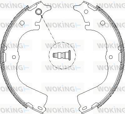 Woking Z4678.00 - Brake Shoe, Drum brakes autospares.lv