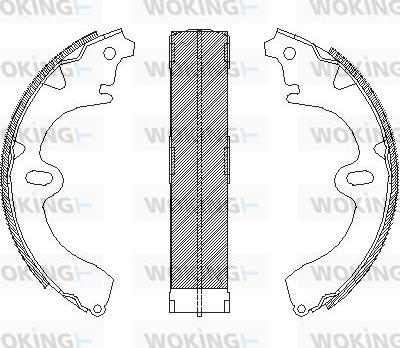 Woking Z4097.00 - Brake Shoe, Drum brakes autospares.lv