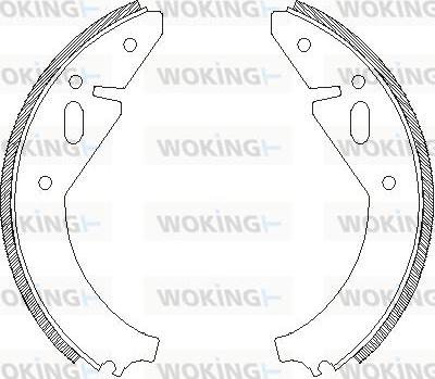 Woking Z4003.00 - Brake Shoe, Drum brakes autospares.lv