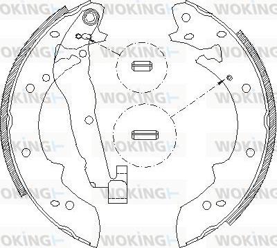 Woking Z4027.01 - Brake Shoe, Drum brakes autospares.lv