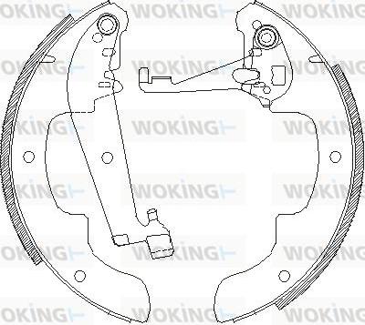 Woking Z4071.00 - Brake Shoe, Drum brakes autospares.lv