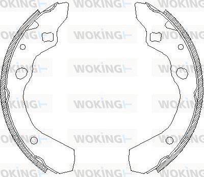 Woking Z4190.00 - Brake Shoe, Drum brakes autospares.lv