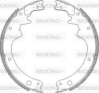 Woking Z4142.00 - Brake Shoe, Drum brakes autospares.lv